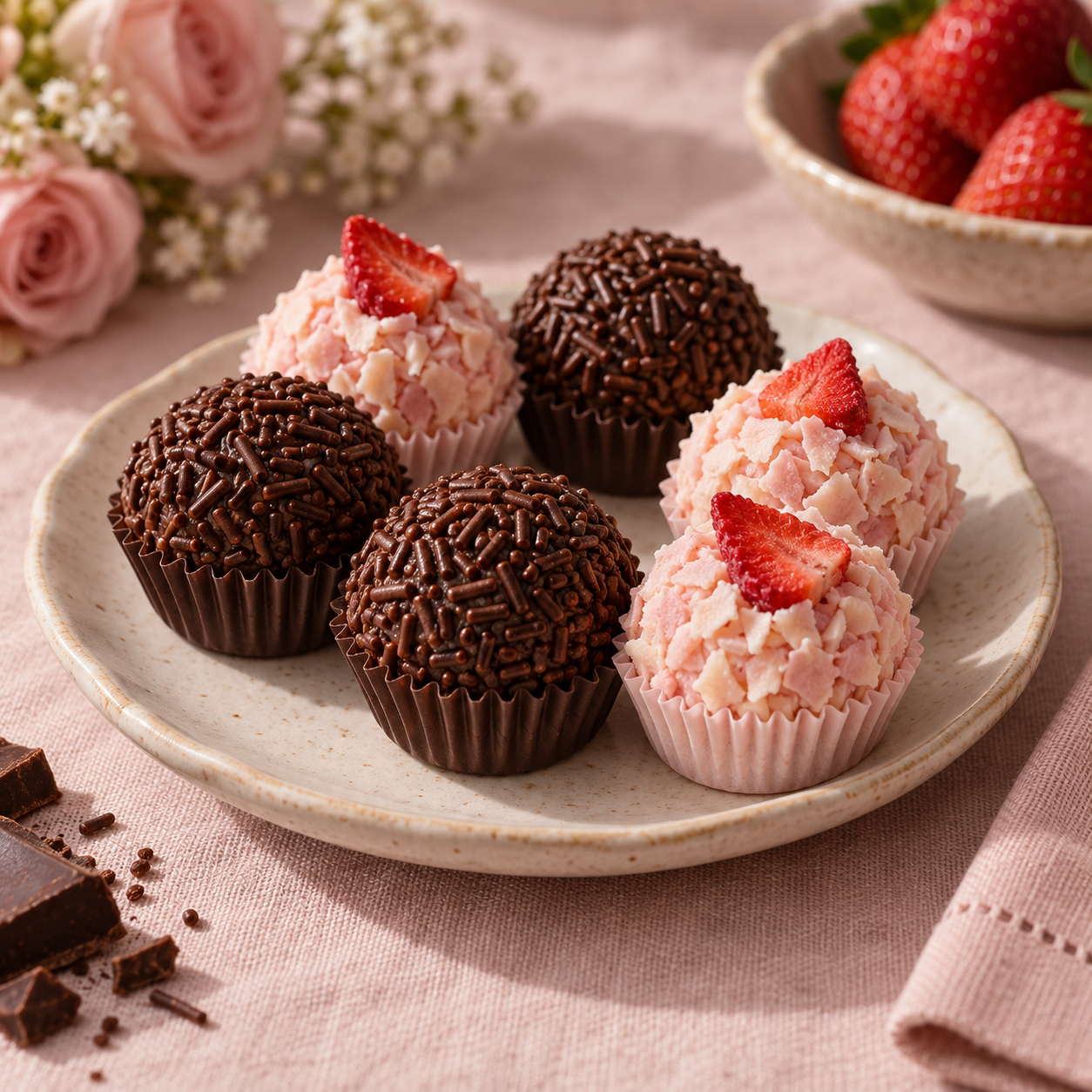 Brigadeiros e doces artesanais
